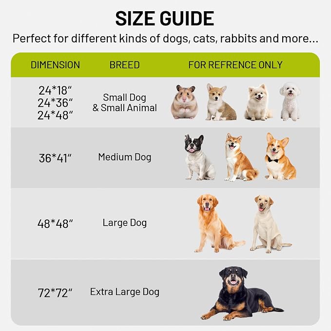 Washable Dog Pee Pads - Absorbent Reusable Puppy Training Pads, Waterproof Leak - Proof & Non - Slip for Crate Whelping Potty Training 36x41 (Pack of 2)