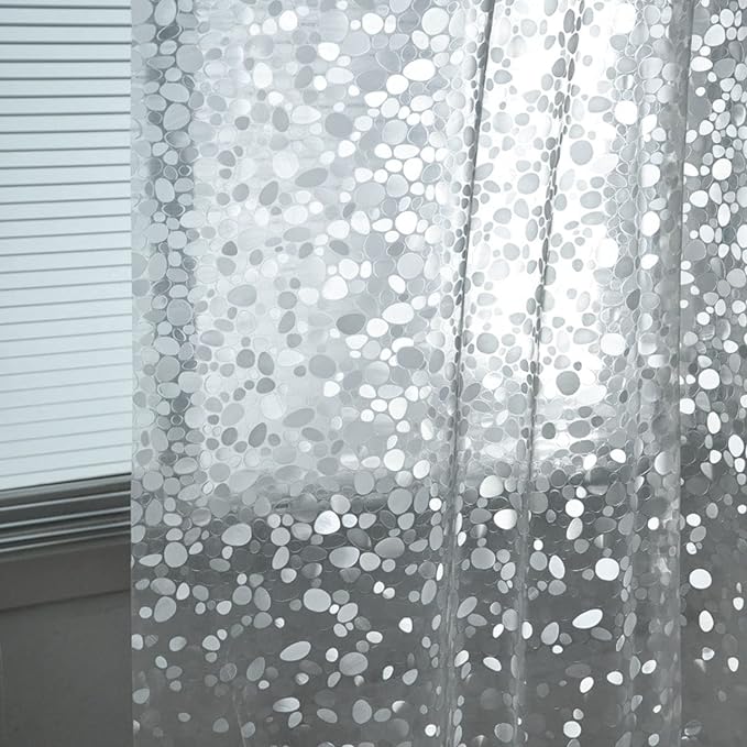 Myuilor Bathroom Shower Curtain Liner, 72x72 Inches PEVA 3G Shower Curtain Liner with a Set of Grommet Holes, Waterproof Thin Plastic Liners