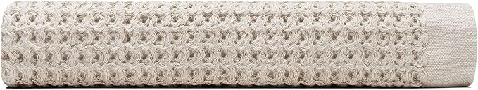 ONSEN Supima® Waffle Bath Sheet, Large, Quick Dry Lint Free 100% USA Cotton, Oversize Lightweight Absorbent Bath Sheet, 38x67 in (Oatmeal, 1x Bath Sheet)