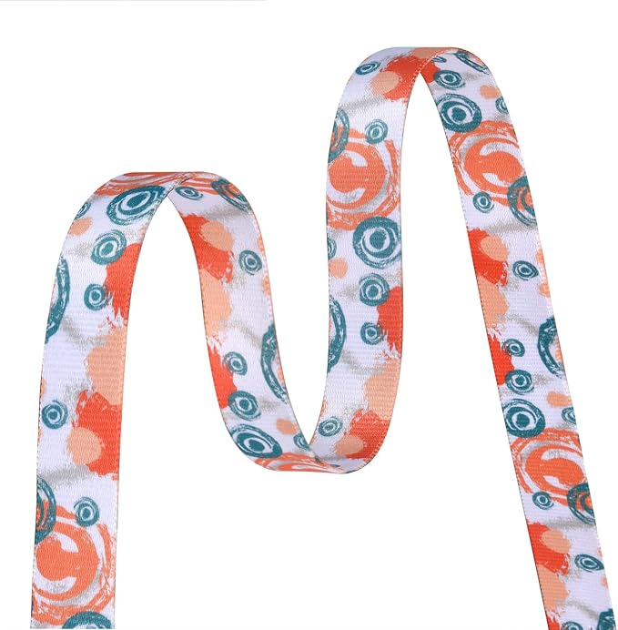 MarukoPet Dog Collar, Adjustable for Small Medium Large Dogs Puppy, Cute Design with Bohemia Floral Tribal Geometric Patterns Boys Girls Dog Collar(Orange Watercolor-XS)