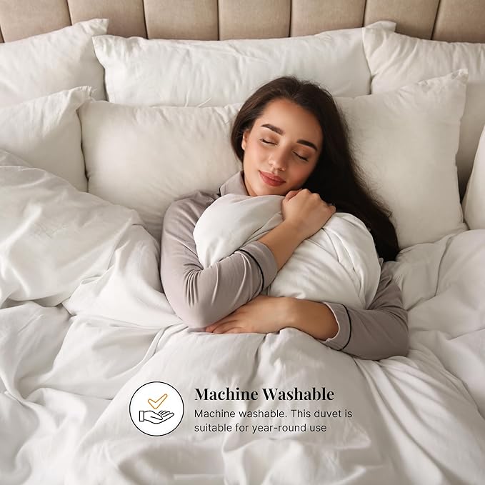 Ambassador Eco-Friendly Microfiber Comforter - 300 GSM Premium Gel Filling, Down-Like Insulation, 240TC Down-Proof Cotton Shell, Breathable & Sustainable, Seasons (Twin/Twin XL)