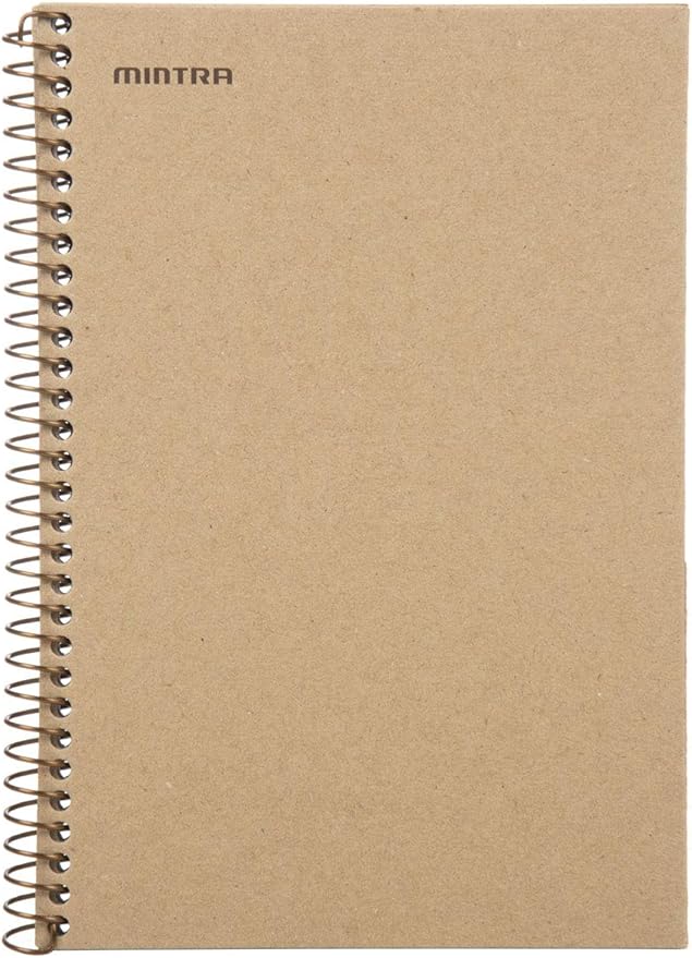 Mintra 100% Recycled Notebooks (Junior Size (6.5in x 9.5in), Plain Cover 3pk)
