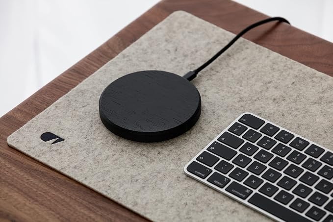 OAKYWOOD Oakywood Desk pad in 2 Sizes, M (30 x 62 x 0.3 cm), L (30 x 90 x 0.3 cm), Made of Merion Wool Felt and Cork, Gray
