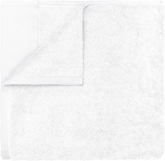 Blomus Riva Organic Terry Cloth Sauna Towel Bath Sheet - White - 100x200cm / 39x79in