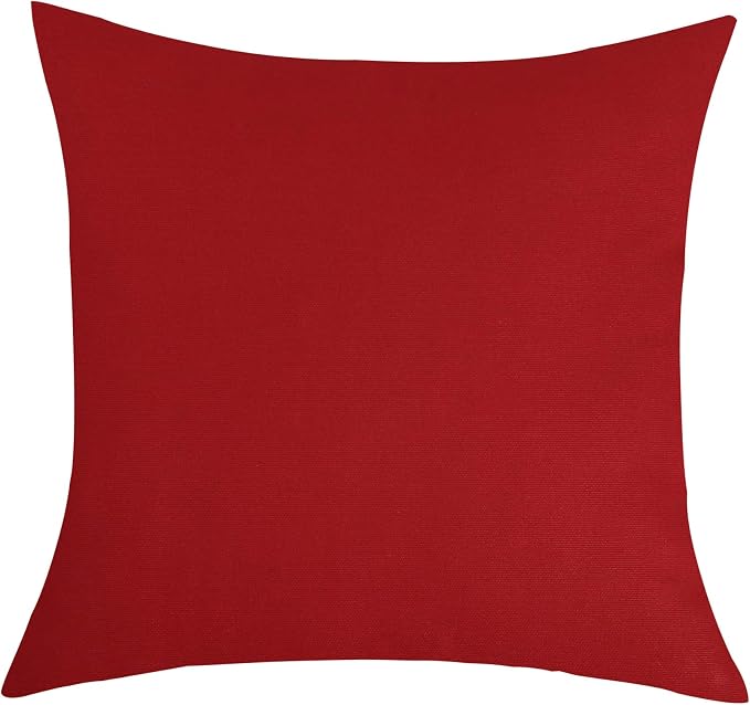 TangDepot 100% Cotton Solid Throw Pillow Cover 28x28 Deep Yellow | 100% cotton, same-color zip, machine wash & air dry. For living room, bedroom, office, car. 42 colors, 441 sizes. Cover only.
