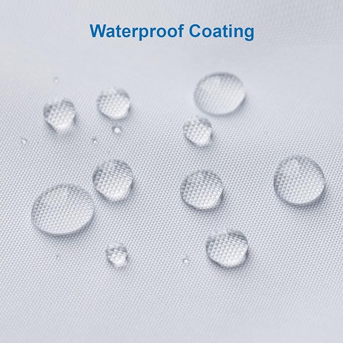 Amazer Extra Long White Shower Curtain Liner Washable, 72 x 84 Inches, Fabric Shower Liner with 2 Bottom Stones, Waterproof 2-in-1 Shower Curtain and Liner, 12 Grommet Holes, Hotel Quality, White