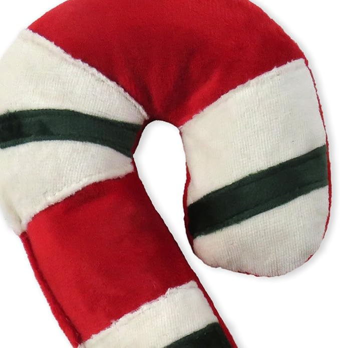 Pet Passion Multipack Stuffed Dog Toys Durable Cotton Canvas with Coconut Fill for All Pet Breeds, Candy Cane, One Size