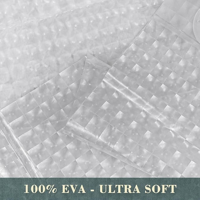 No Hook Waterproof Shower Curtain Liner PEVA Bathroom Shower Curtain 71"x74" Shower Curtain Liner for Bathroom Shower Curtain 3D Cat Eye