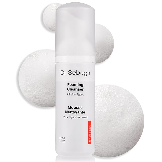 Dr Sebagh 2-in-1 Toner & Cleanser (1.7 fl oz) - Gentle Face Wash - Deep Pore Cleanser & Makeup Remover - Foam Cleanser for Oily Skin - Award-Winning