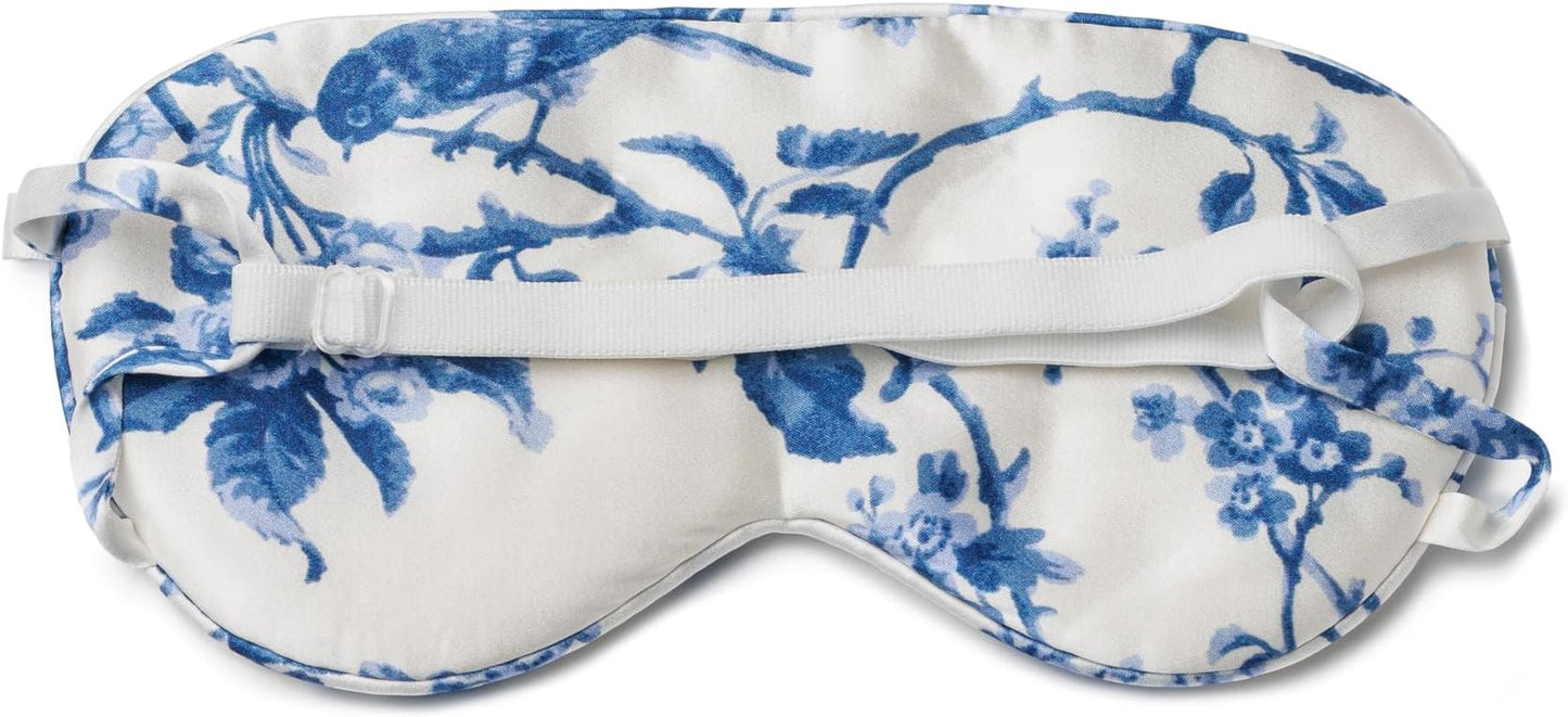 Fishers Finery 25 Momme Pure Mulberry Silk Sleep Eye Mask with Adjustable Strap (Tea Cup)