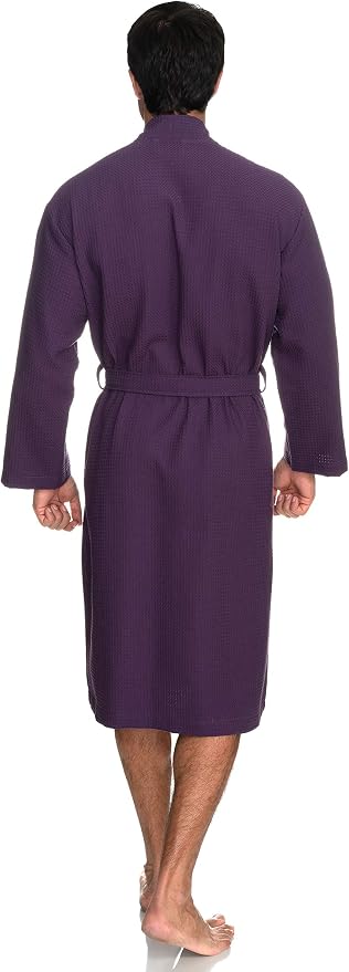 TowelSelections Mens Robe Waffle Spa Bathrobe Soft Shower Bath Robe for Men