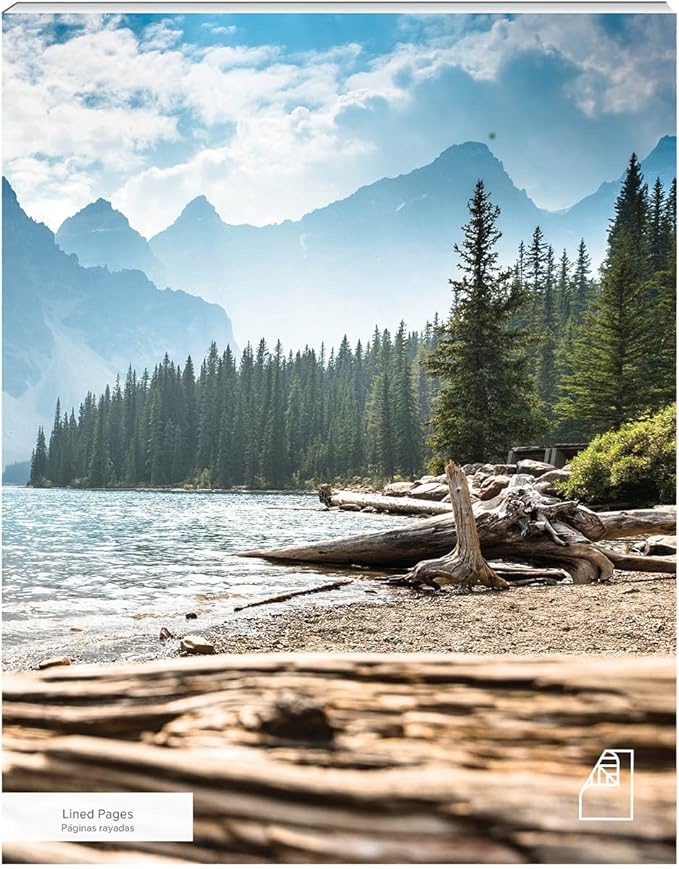 Photoreal Journal, 100% Recycled, Majestic Mountain, 9.75" x 7.75", 192 Pages Lined, Perfect Bound, FSC Certified, Made in USA