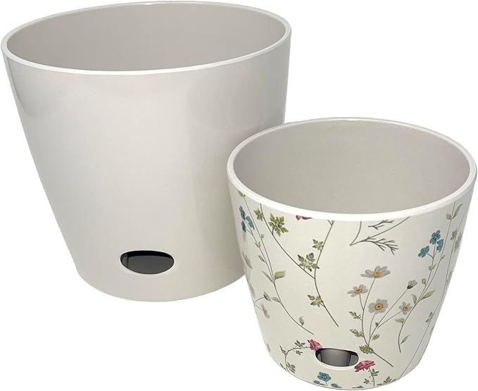 7" & 5" Self-Watering Plant Pot Set