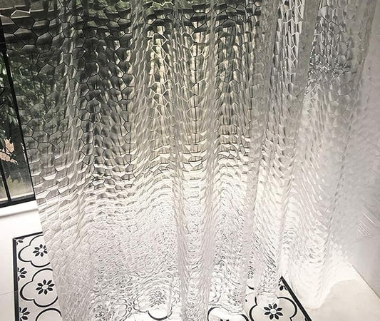Ryhpez Shower Curtain Liner - Clear Shower Curtain Set with Hooks | 72"x78"…