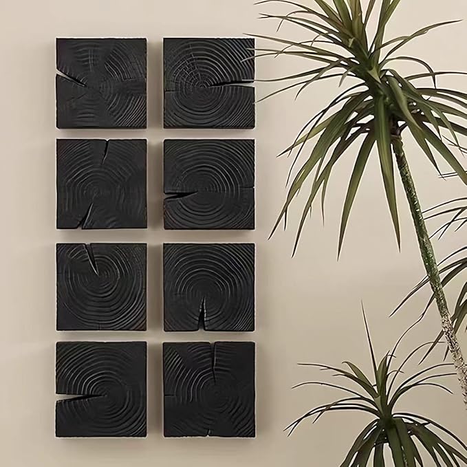 NAHARO Rustic Wood Wall Art–Farmhouse Style Wooden Wall Hanging Decor for Living Room, Bedroom, or Office – Handmade Eco-Friendly Pine Wood Ornaments