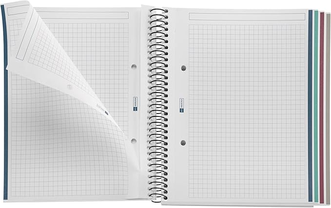 Miquel Rius ' 2463 – Notebook A5 refciclado "ecobirds Grid, Pack of 3