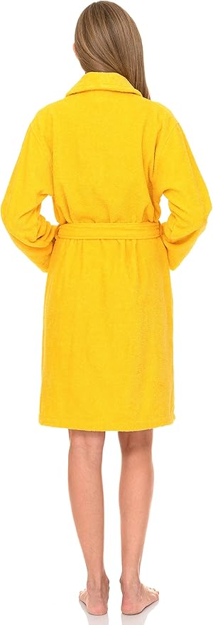 TowelSelections Women’s Robe, 100% Cotton Short Terry Shawl Bathrobe
