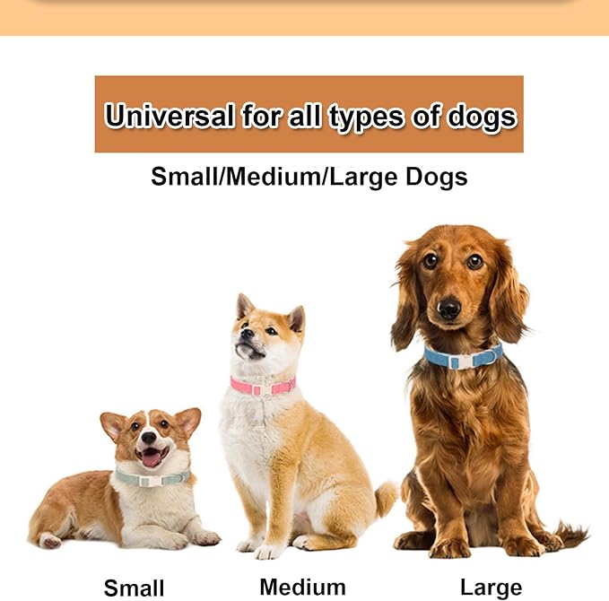 Cotton Hemp Dog Collar with Leash, Soft Adjustable Dog Collars with Plastic Safety Buckle, Cute Heavy Duty Pet Collar for Small Medium Large Dogs