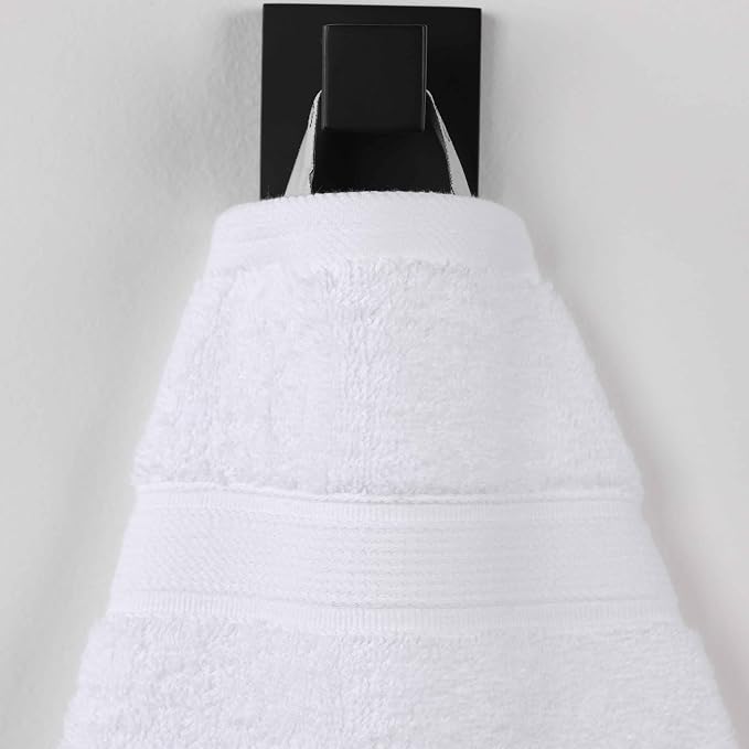 Superior 100% Organic Cotton Bath Towel Set of 3, Daily Use for Bathroom, Guest Bath, Quick Dry, Spa, Resort Towels, Absorbent, Home Essentials, 3-Piece Bath Towels, Oregon Collection, White