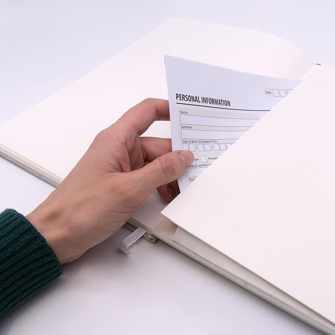 Pukka Pad Soft Cover Letter Size Notebook – Vegan Leather Journal with 192 Pages, 96 Sheets of 80GSM Ivory Paper, College Ruled without Margins – 8.5 x 11in, Oatmeal
