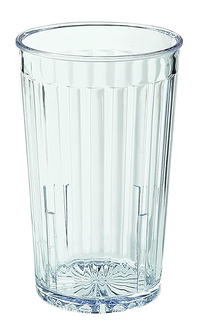 G.E.T. 8810-1-CL-EC Spektrum BPA-Free Multi-Faceted Plastic Tumblers, 10 Ounce, Clear (Set of 4)