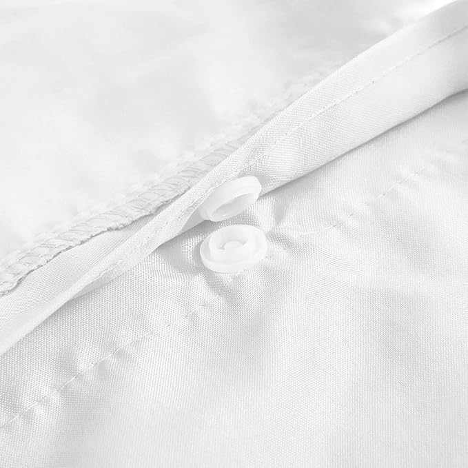 Barossa Design Long Fabric Snap-in Replacement Liner 70" W x 57" H - Hotel Style Removable Inner Liner with 2 Magnets, Machine Washable & Water Repellent - White, 70x57