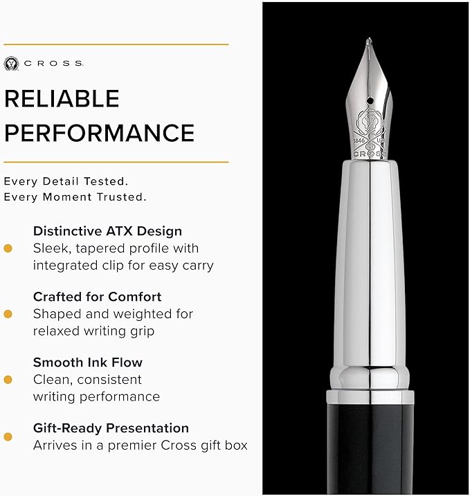 Cross ATX Basalt Black Fountain Pen