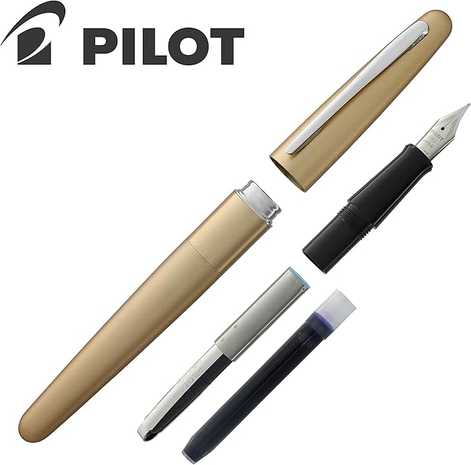 Goldspot Personalized Pilot Metropolitan Classic Fountain Pen in Custom Engraved Pen in Gold