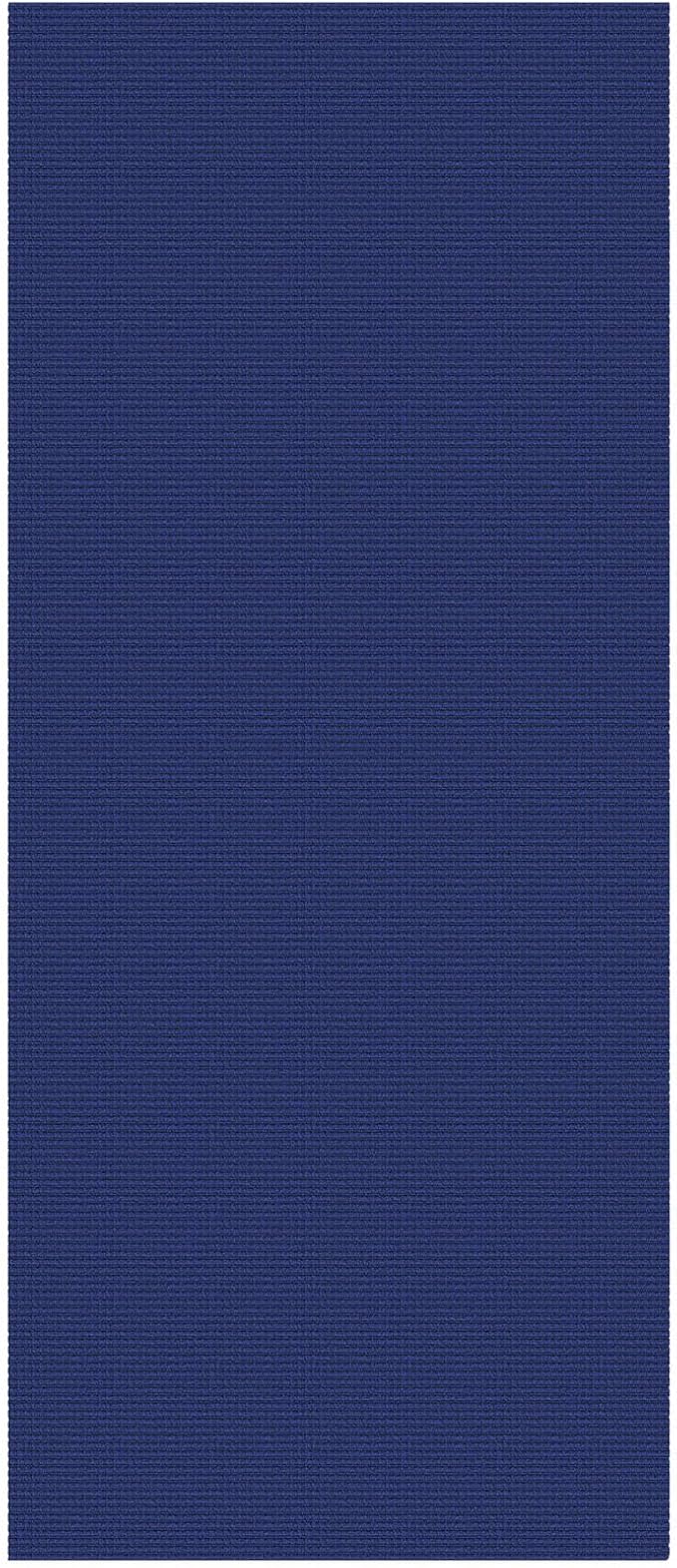 EARTHALL Woven Runner Rug 3x7 Ft Washable Runners for Hallways Wide Non Slip Rubber Backed Kitchen Runner Braided Indoor Floor Carpet for Entryway, Hallway, Kitchen, Bedroom, Royal Blue/Navy