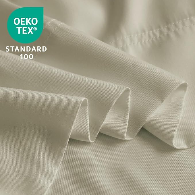 BEDELITE King Size Pillow Cases Set of 2, Rayon Derived from Bamboo, Cooling Pillow Cases for Hot Sleepers & Night Sweats, Breathable and Silky Soft Envelope Pillowcases(Linen, 20"x36")