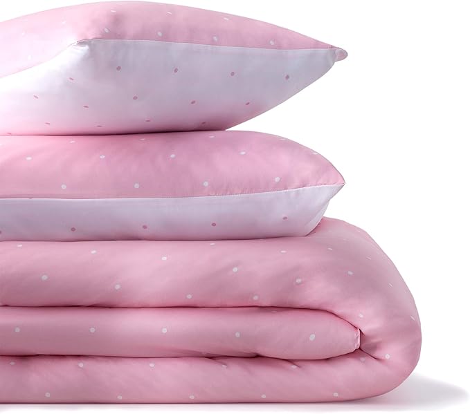 LINENSPA All Season Hypoallergenic Down Alternative Microfiber Comforter, Oversized King, Pink