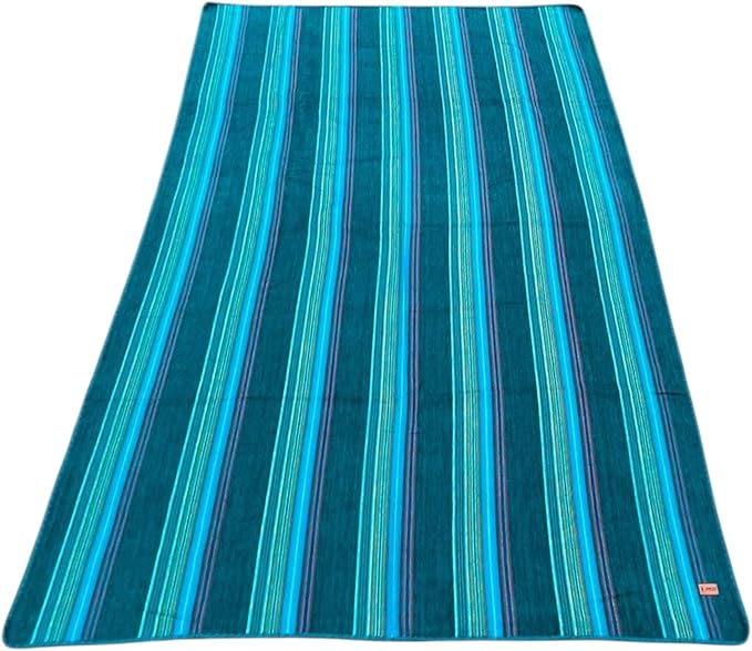 Alpaca Wool Throw Blanket 95 x 65 Inches | Large Warm Ultra-Soft Blanket | Hypoallergenic, Breathable, Non-Itchy Alpaca Wool Fabric | (Turquoise Green, Queen