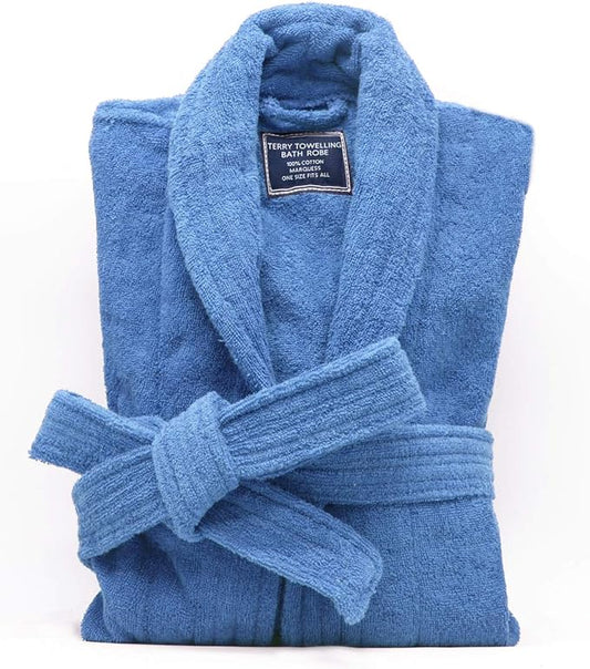 Marquess All-Cotton Bathrobe Thick Plush Cloth Housecoat Terry Toweling, Sweat Steaming Clothes Comfortable & Warm