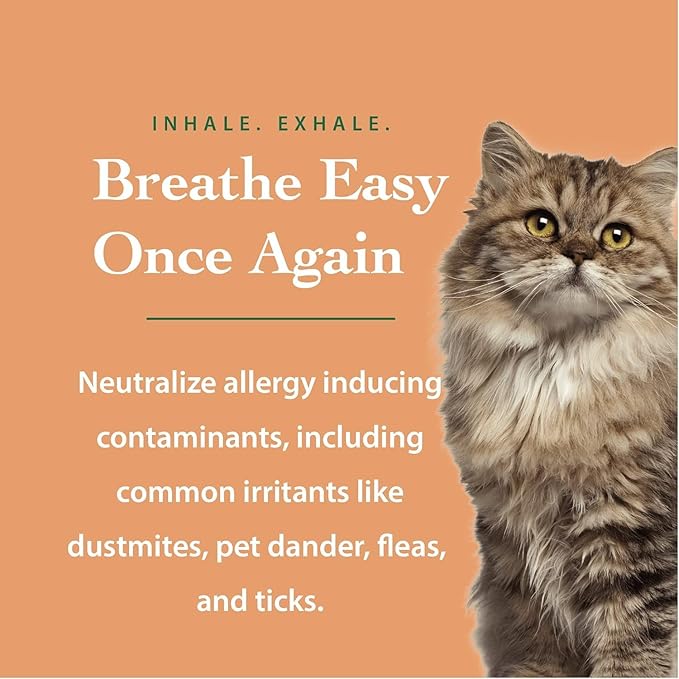 Anti-Allergen Pet Shampoo -Dog & Cat Dander Remover. Gentle Formula for Dry Sensitive Skin; Allergy Relief, The Ecology Works (16 Oz)