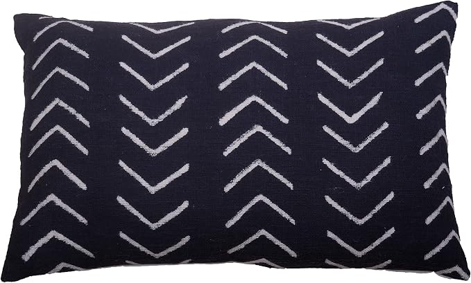 Trade Star Mudcloth Cushion Cover 100% Cotton Pillow Cover for Couch Throw Pillow Case Black for Bedroom Decorative Luxurious Living Room Pillow Case Home Decor Designer Handcrafted Fall Decor Case