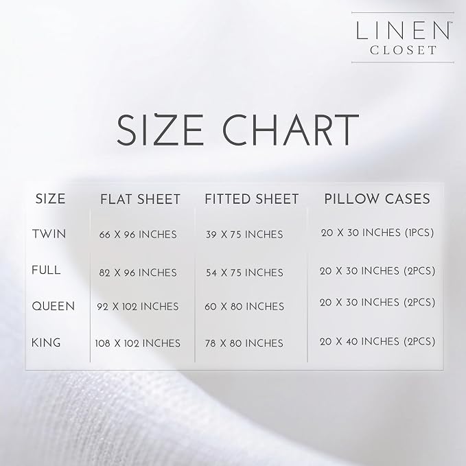 Linen Closet 100% Organic Cotton King Size Sheets Set - 4Pcs Percale Weave Cooling Bed Sheets for Hot Sleepers - 16" Deep Pocket Fitted Sheet - Crisp, Breathable & Brushed for Softness - Pale Pink