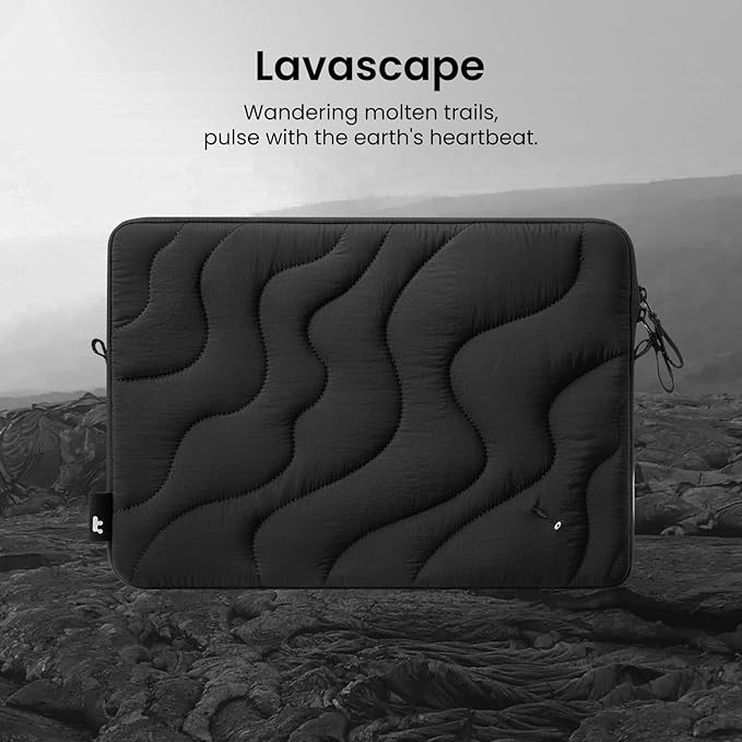 tomtoc 360 Protective Puffy Laptop Sleeve Set for 13-inch MacBook Air M5/A3449 2026, M4/A3240, M3/A3113, 13" MacBook Neo/Pro, Quilted Soft Puffer Bag with Tech Pouch for 13-inch Surface Pro Copilot+PC
