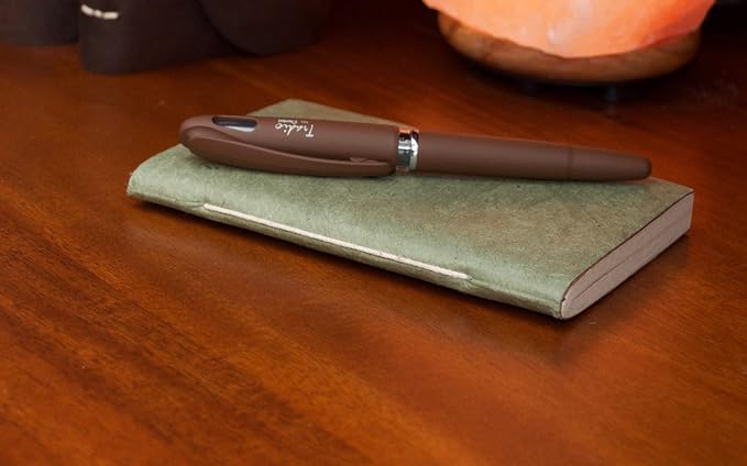 Nepali Companion Pocket Notebook with Handmade Paper and Vegetable-Dyed Cover, Vintage Composition Notebook for Office, School, and Home, 3.5x5 inch, Handcrafted in Nepal (Small, Sage)