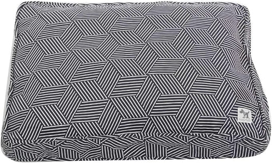 Molly Mutt Sheepy Wool-Filled Crate Pad, GOTS-Certified 100% Organic Cotton Canvas Cover with Soft 100% Natural Wool Insert, Ideal for Dog Bed or Kennel, Rough Gem, 54" x 37" x 2.5"