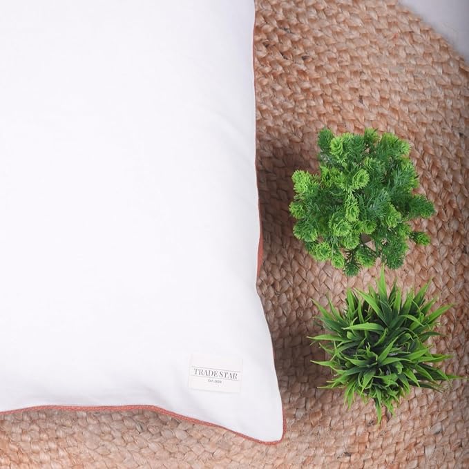 Trade Star 100% Cotton Throw Pillow Case Beautiful Cushion Case Farmhouse Rust Cushion Cover Large Decorative Handmade Boho Spring Pillow Cover for Sofa Highly Durable (Rust Phoenix 14X36 INCHES)