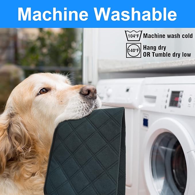 RIOUSSI Washable Pee Pads for Dogs, Reusable, Absorbent, Leakproof, Non Slip Pet Puppy Pads for Potty Training. Dark Gray, 20x28 Inch(4pack)