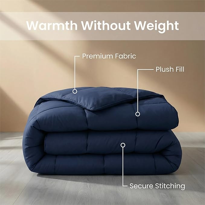 King Size Comforter - Luxury Goose Down Alternative Comforter Duvet Insert - Ultra Soft Hypoallergenic Bedding - with Corner Tabs - Hotel Dorm