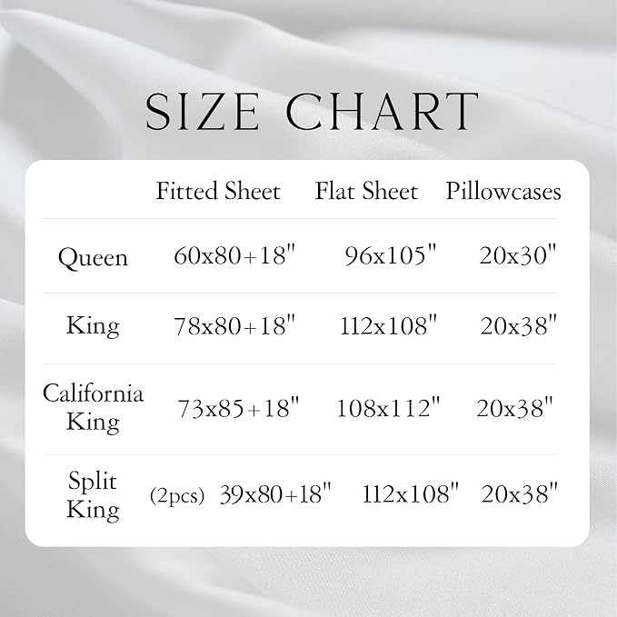 KARISSA MAE Pure Viscose from Bamboo Standard Size Pillowcase Set | 100% FSC Certified | Luxuriously Soft | Cooling | [Cream]