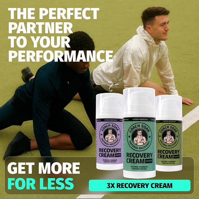 Coach Soak Magnesium Lotion with MSM & Menthol, Mixed Scent 10oz | 3 Pcs Magnesium Chloride Non-Greasy Alternative to Epsom Salt Lotion and Cream Apply Before Sleep for Feet, Leg Cramps & Body