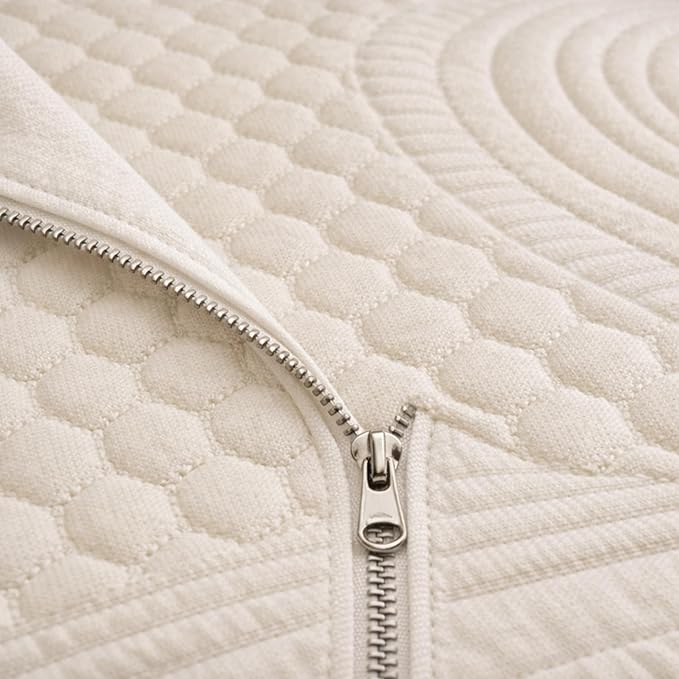 ORGANIC TEXTILES 100% Handmade Organic Shredded Latex Bed Pillow with Organic Cotton Removable Cover - (King, Pack of 1)