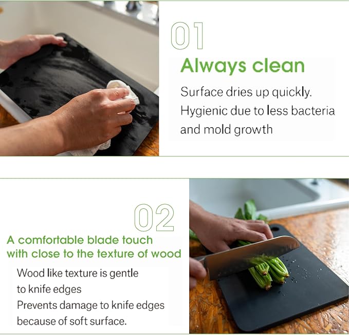 RUBBER Rubber Cutting Board, Black, L, Synthetic Rubber, Large, Present, Made in Japan, 14.6 x 9.6 x 0.3 inches (370 x 245 x 8 mm) NBD003