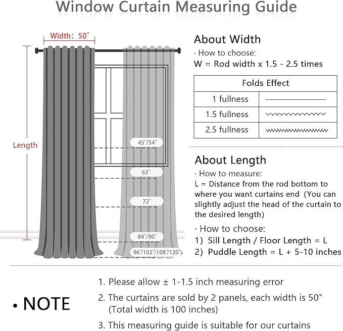 MYSKY HOME Short Semi Sheer Curtains for Bedroom 63 Inches Long Light Filtering Privacy Drapes for Small Window Linen Look Boho Home Decor Curtain for Parties, 50" x 63", Olive Green, 2 Pieces