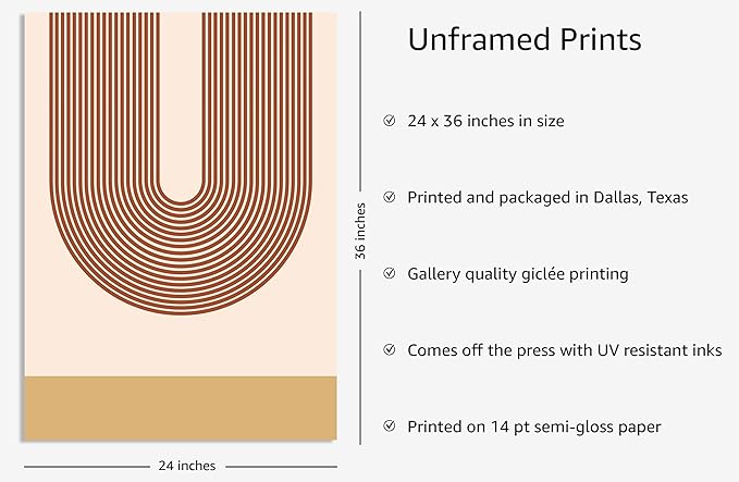 Y2K BOO Continuous Line Face UNFRAMED Wall Art Abstract Portrait Organic Shapes Earth Tones Terracotta Mid Century Modern 24x36 Inch Heavyweight Paper Studio Decor