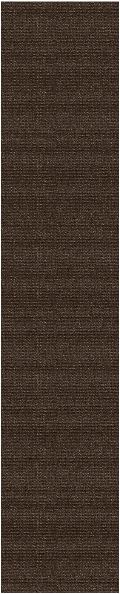 EARTHALL Washable Runner Rug 2x12 Ft Non Slip Runners for Hallways Long Cotton Rubber Backed Kitchen Runner Braided Indoor Floor Carpet Runners for Entryway, Hall, Kitchen, Brown/Coffee