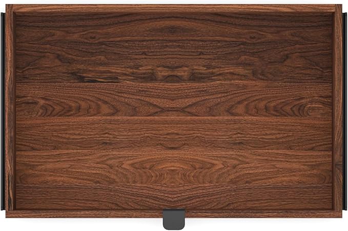 Oakywood Large Modular Drawer – Solid Wood Desk Organizer with Drawers – Document Holder & Office Storage – For Home Office Use – Black Walnut – Single Size